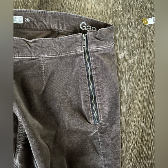Gap size 26 green velvet legging pants - Picture 3 of 4